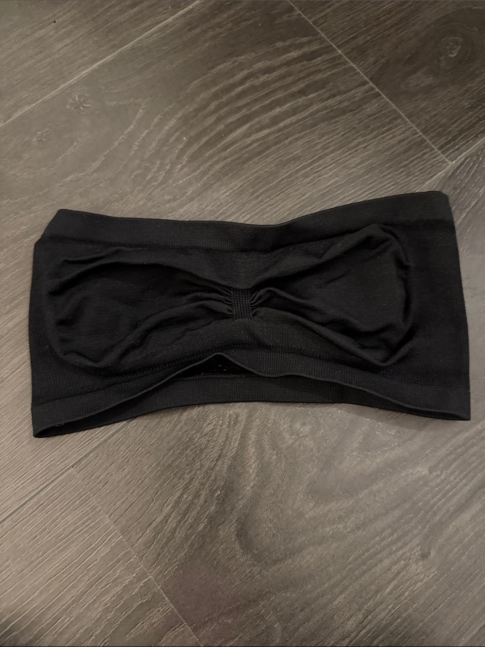 Women’s Black Bandeau Tube Top (No Padding)